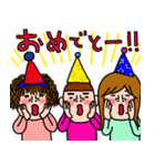にぎやかなオンナ達♡⑤（個別スタンプ：24）