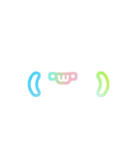3-3ひらがな(白虹色)アレンジ用レインボウ（個別スタンプ：27）