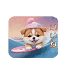 動く！かわいい豆柴たち ずっと使える 日常（個別スタンプ：5）