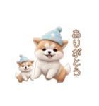 動く！かわいい豆柴たち ずっと使える 日常（個別スタンプ：16）