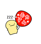 【赤】動く！推し活シンプルまるい人（個別スタンプ：6）