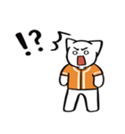 野球ねこ応援団・オレンジチームVer.（個別スタンプ：36）