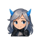 表情ゆたかな戦士ちゃん（個別スタンプ：5）