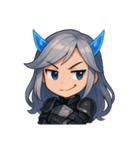 表情ゆたかな戦士ちゃん（個別スタンプ：6）