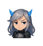 表情ゆたかな戦士ちゃん（個別スタンプ：9）