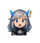 表情ゆたかな戦士ちゃん（個別スタンプ：32）