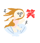 アイコン風の名画デカ文字★pocaママ（個別スタンプ：5）
