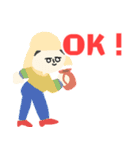 アイコン風の名画デカ文字★pocaママ（個別スタンプ：9）