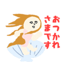 アイコン風の名画デカ文字★pocaママ（個別スタンプ：17）