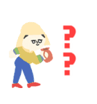 アイコン風の名画デカ文字★pocaママ（個別スタンプ：21）
