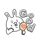 えくぼうさぎ（個別スタンプ：8）