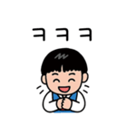 韓服スタイルカップル韓国語（個別スタンプ：1）