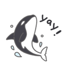 Cute Orca English 2（個別スタンプ：3）