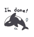 Cute Orca English 2（個別スタンプ：6）