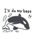 Cute Orca English 2（個別スタンプ：9）