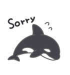 Cute Orca English 2（個別スタンプ：12）