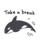 Cute Orca English 2（個別スタンプ：14）