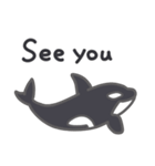 Cute Orca English 2（個別スタンプ：15）