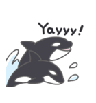 Cute Orca English 2（個別スタンプ：21）