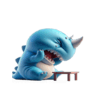 おもしろドラゴン 無力感（個別スタンプ：12）