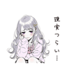 二次元逃避女子の妄想（個別スタンプ：25）