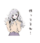 二次元逃避女子の妄想（個別スタンプ：32）