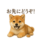 【癒し】リアルな柴犬のまったりカフェ一言（個別スタンプ：2）
