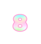 3-3ひらがな(虹色ピンクアレンジレインボー（個別スタンプ：21）
