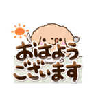 トイプードル「アプリコット」敬語・丁寧（個別スタンプ：5）