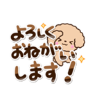 トイプードル「アプリコット」敬語・丁寧（個別スタンプ：7）
