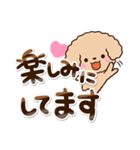 トイプードル「アプリコット」敬語・丁寧（個別スタンプ：25）