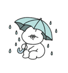 雨の日の無気力動物（うさぎ）（個別スタンプ：15）