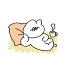 雨の日の無気力動物（うさぎ）（個別スタンプ：26）