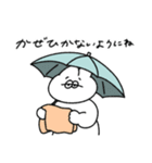 雨の日の無気力動物（うさぎ）（個別スタンプ：32）