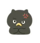色んな表情するカラス（個別スタンプ：7）