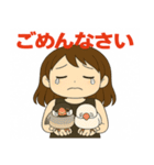 富士子と文鳥（個別スタンプ：8）