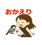 富士子と文鳥（個別スタンプ：15）