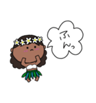 フラガール ハワイ 夏 アロハ 1（個別スタンプ：6）