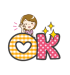 シンプル大人女子♡スタンプ【デカ文字】（個別スタンプ：6）