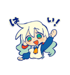 ヤギ子ちゃんのニュアンススタンプ「はい」（個別スタンプ：1）