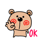 うさぎとくま♥️それぞれの日々（個別スタンプ：3）