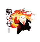 しろくま先輩社員のMAXテンション（個別スタンプ：19）