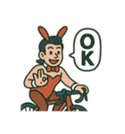 バニーお兄さんとロードバイク（個別スタンプ：1）