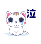 ずっと使える心優しいきづかい青い目の猫（個別スタンプ：34）