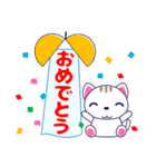ずっと使える心優しいきづかい青い目の猫（個別スタンプ：38）
