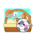 【サッカー】毎年使える♡年末年始＆お正月5（個別スタンプ：15）