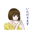 仕事で使える女性の敬語スタンプ（個別スタンプ：20）