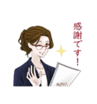 仕事で使える女性の敬語スタンプ（個別スタンプ：21）