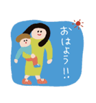 カラフルなずっと使えるスタンプ★pocaママ（個別スタンプ：1）