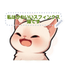 スフィンクス猫の日常生活（J3）（個別スタンプ：16）